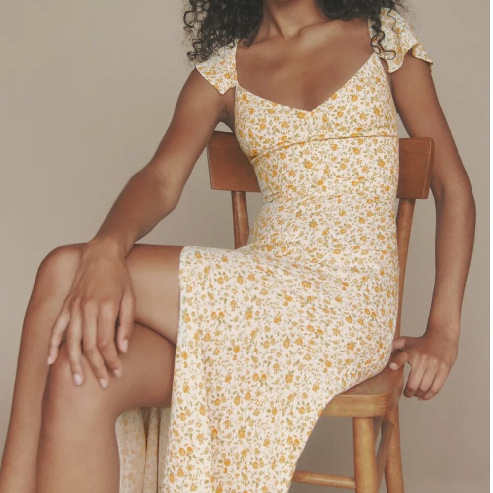 Reformation Baxley Dress (in color/print: "Lima") - Size 6